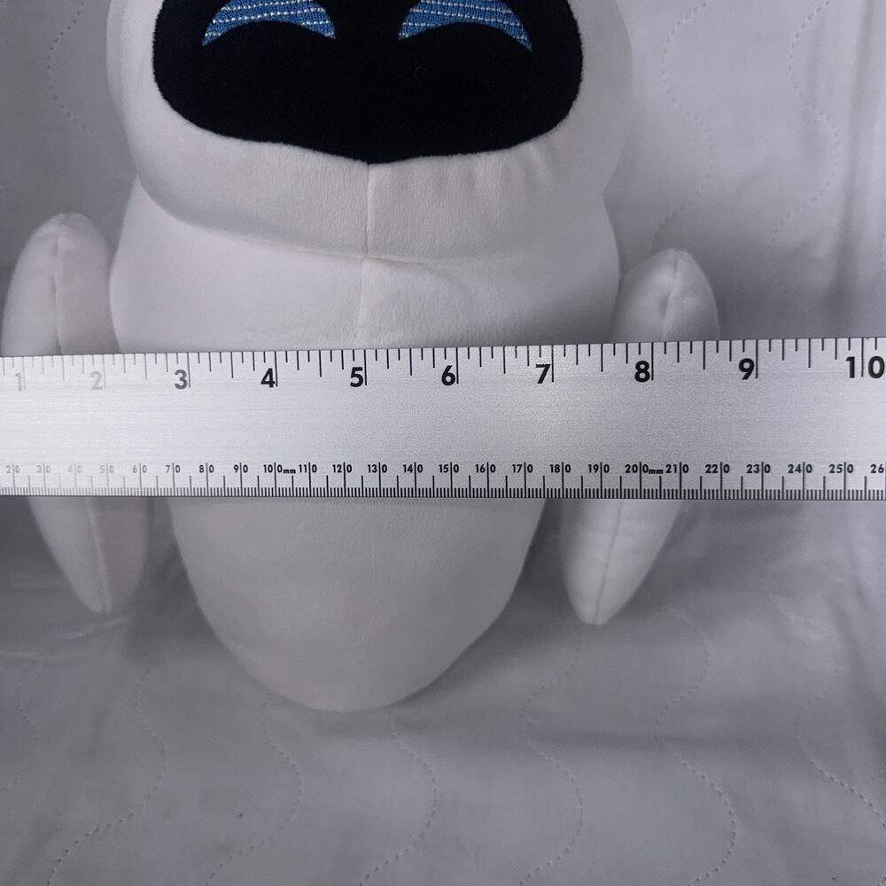 Eve White Robot 11" Rare Plush Soft Stuffed Doll WallE & Eve Disney - Picture 10 of 10
